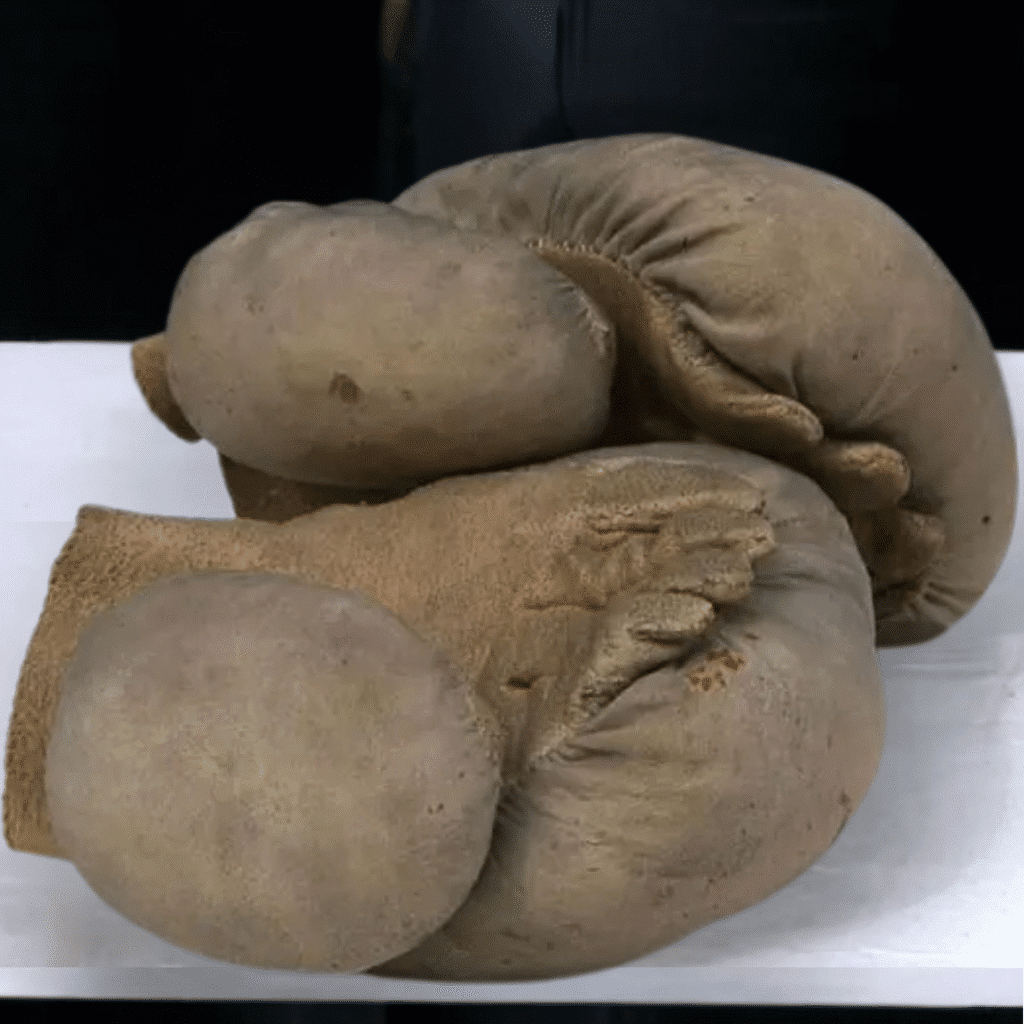 Ols style Muffler boxing mitts