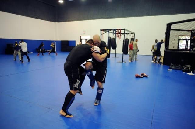 MMA fighters doing knee drills that are banned in boxing
